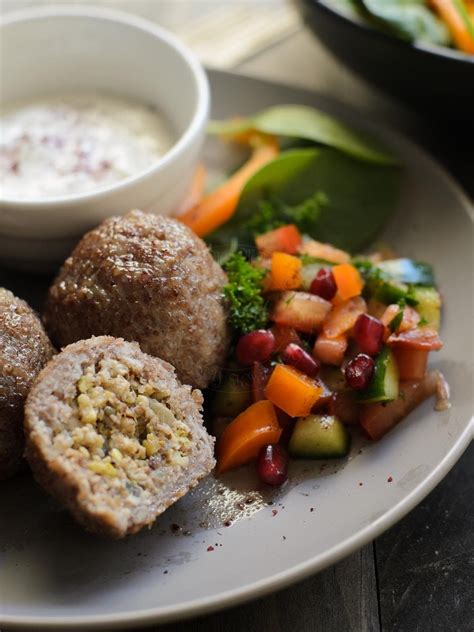 Chicken Kibbeh with tahini yoghurt sauce image | Culinary recipes, Kibbeh, Cooking meat