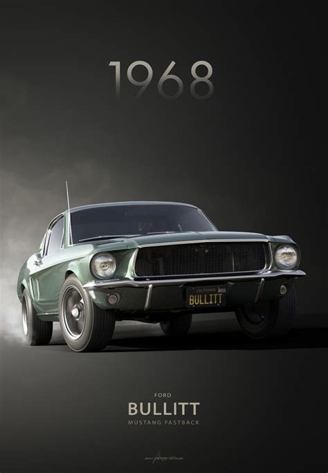 Bullitt Mustang Poster | Jamie Bray Shop