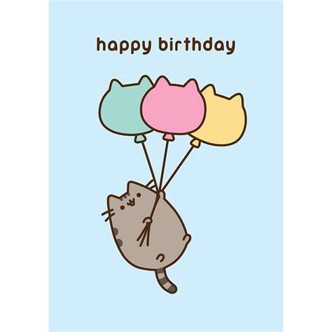 Pusheen Happy Birthday Balloons card — MeowCo | Pusheen happy birthday, Happy birthday drawings ...