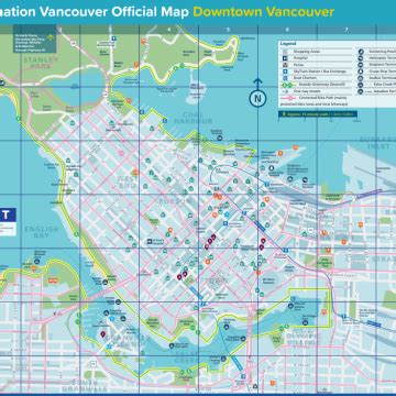 Vancouver Map Downtown Vancouver, City Map Vancouver, Map, 60% OFF