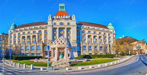 Gellert Thermal Baths on St Gellert Square, on Feb 22 in Budapest ...