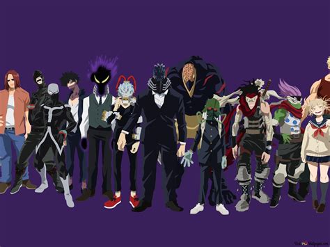 My Hero Academia - Villains (Vector) 4K wallpaper download