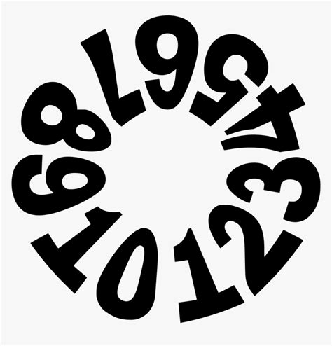 Numbers Circle Vector Free Photo - Circulo De Numeros, HD Png Download - kindpng