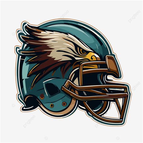 Eagles Helmet, Sticker Clipart Eagle Logo Of An American Football Team ...