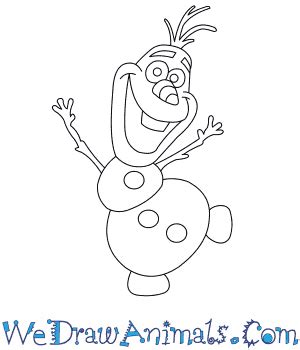 How to Draw Olaf From Frozen