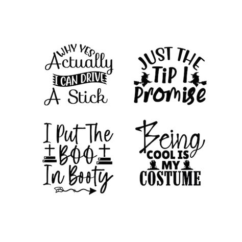 Premium Vector | Halloween quotes svg design