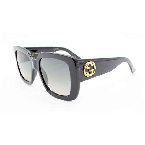 Unisex GG0141S Gucci Logo Sunglasses // Black + Gray - Gucci - Touch of Modern