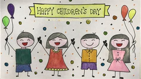 Children's Day Jawaharlal Nehru Drawing : Happy Children's Day 2020 Bal Diwas Quotes, Wishes, Images