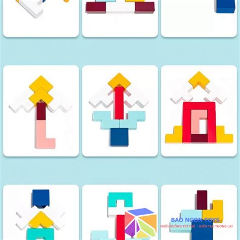 ĐỒ CHƠI XẾP GẠCH TETRIS, XẾP HÌNH TANGRAM, TRÒ CHƠI CỜ TRÍ TUỆ CỔ ĐIỂN GIÚP PHÁT TRIỂN TRÍ THÔNG ...