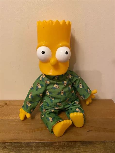 THE SIMPSONS BART Simpson In Krusty The Clown Pyjamas Doll Figure 2002 ...