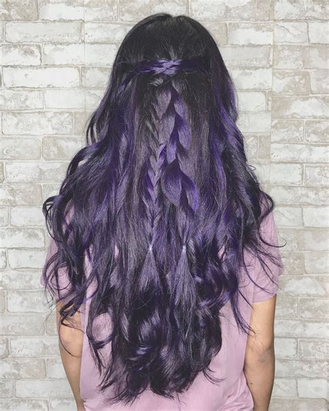 Indigo deep amethyst purple hair | Purple hair, Hair, Long hair styles