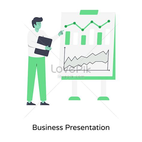 Handcrafted flat illustration of business presentation illustration image_picture free download ...