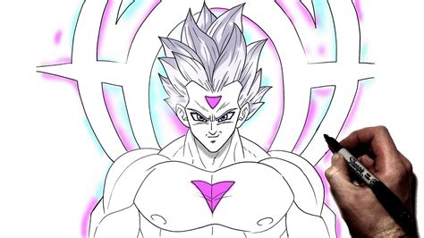 How To Draw Grand Priest Goku Ultra Instinct Step By Step Tutorial ...