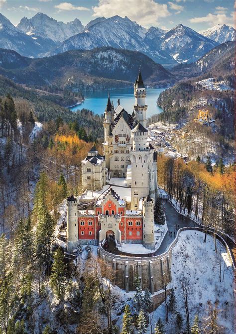 Puzzle Neuschwanstein Castle from the air, Germany, 1 000 pieces ...