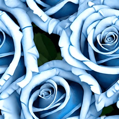 Ice Blue Roses with Snow Graphic · Creative Fabrica