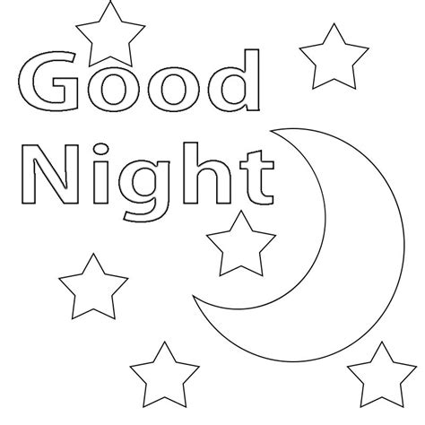 Good night coloring pages printable goodnight moon – Artofit