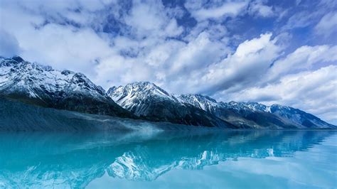 Lac Tasman sur l’Île du Sud, Nouvelle-Zélande | Peapix