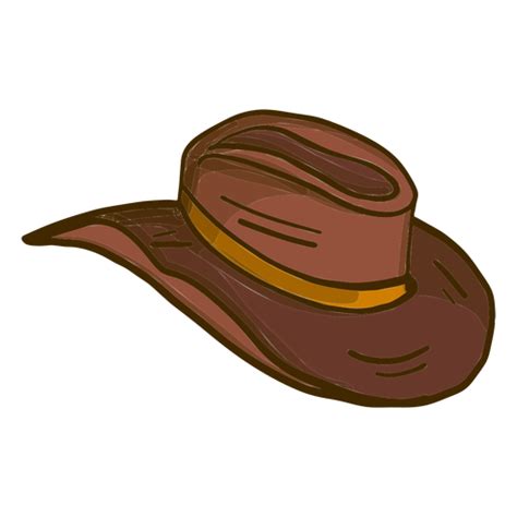 Cowboy Hat Cartoon PNG & SVG Design For T-Shirts