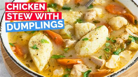 Chicken Stew with Soft Dumplings - YouTube