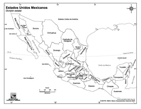 Humo Mecánicamente Deseo mapa de estados unidos mexicanos solitario ...