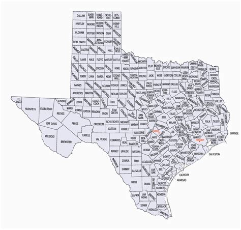 Map Of Texas Panhandle Counties - Map