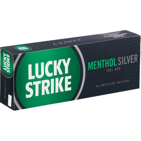 Lucky Strike Menthol Silver 100s Box of 10 Packs - Hello Cigarettes