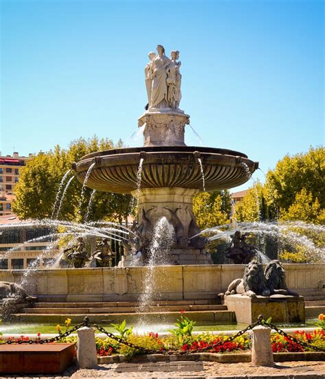 La Rotonde Fountain in Aix-en-Provence