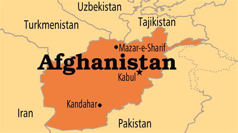 Where Is Afghanistan World Map