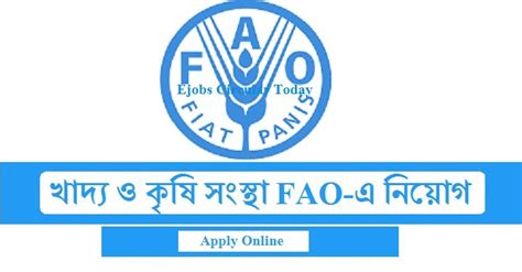 Food and Agriculture Organization Job Circular 2020 - www.fao.org ...