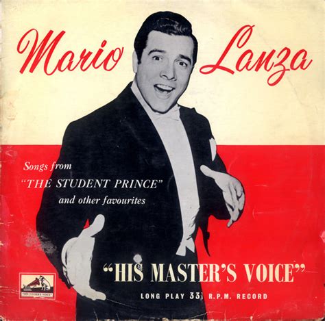 Mario Lanza – Songs From "The Student Prince" And Other Famous Melodies (1954, Vinyl) - Discogs