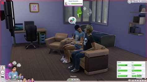 In The Sims 4, Sim now can do many different actions at the same time. This picture shows that ...