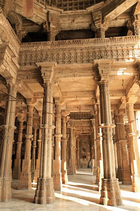 Inside the Jama Masjid Ahmedabad Stock Photo - Image of shah, masjid: 233178376