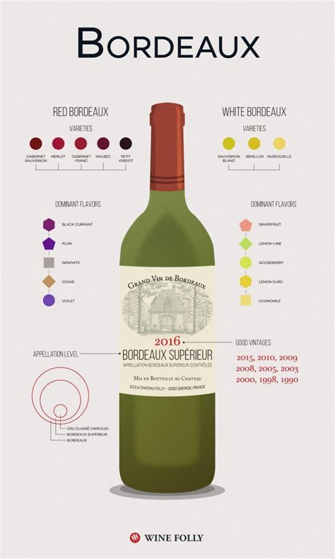 Bordeaux-Wine-Infographic-Wine-Folly #Wine | Wine folly, Wine infographic, Bordeaux wine
