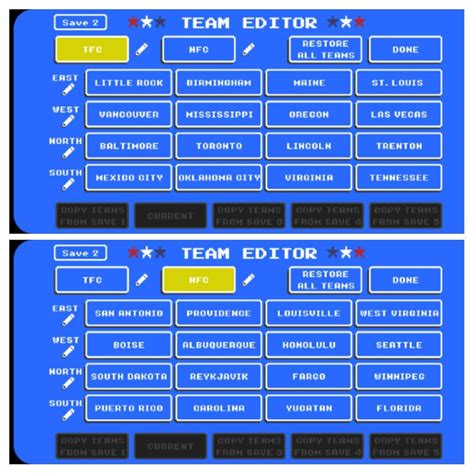 My custom league in retro bowl with both afc and nfc, Im currently with ...