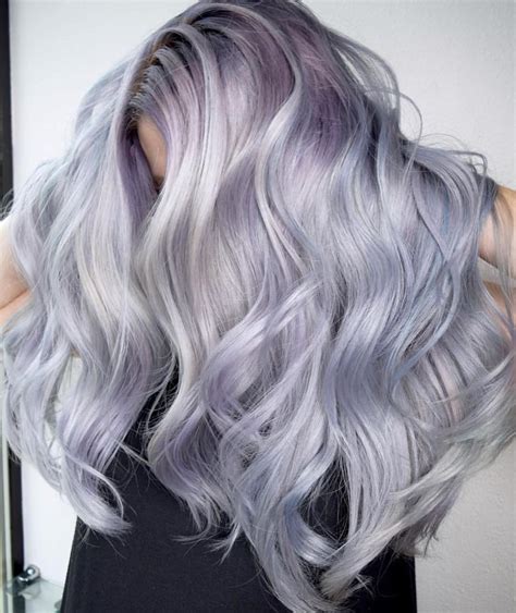 Lilac hair | Silver purple hair, Silver blue hair, Lavender grey hair