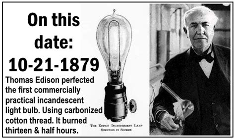 On this date: 10-22-1879: Light Bulb! - JESUS, OUR BLESSED HOPE