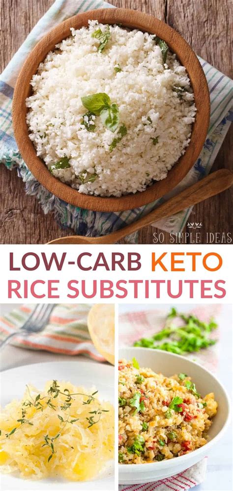 9 BEST Low-Carb Rice Substitutes For Keto - So Simple Ideas