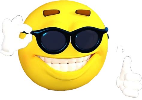 Cool Guy Sunglasses Emoji Png