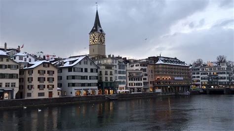 Zurich in the Snow - YouTube