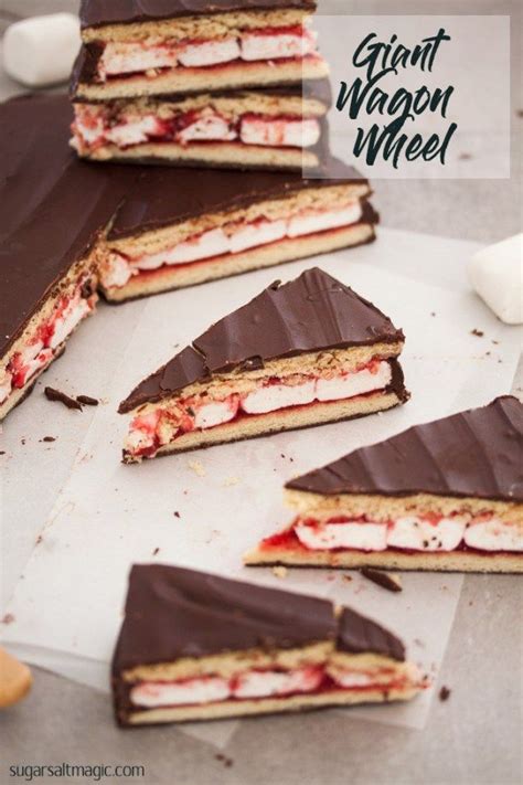 Giant Wagon Wheel | Recipe | Wagon wheel biscuit, Yummy things to bake, Dessert recipes