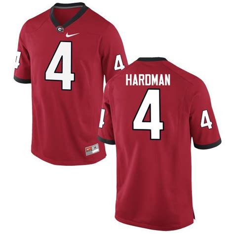 Men Georgia Bulldogs #4 Mecole Hardman College Football Jerseys-Red ...