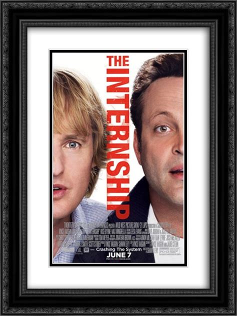 The Internship 18x24 Double Matted Black Ornate Framed Movie Poster Art ...