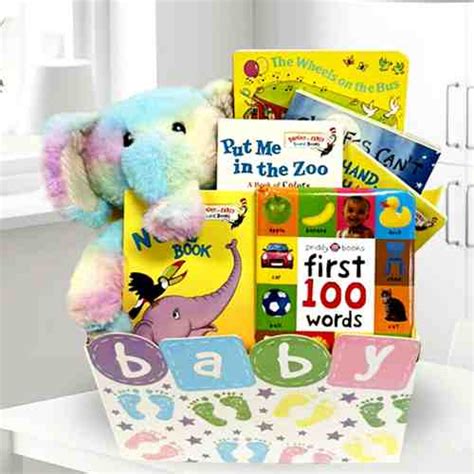 Baby Book Gift Basket - Classic Baby Gift Basket To USA USA