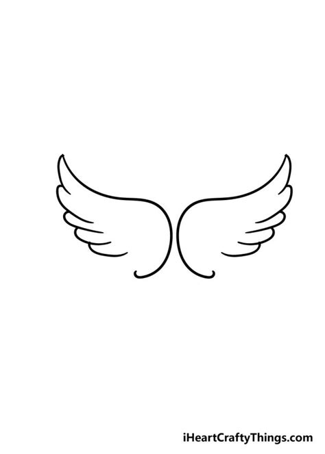 Angel Wings Drawing - How To Draw Angel Wings Step By Step