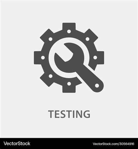 Testing icon for graphic Royalty Free Vector Image