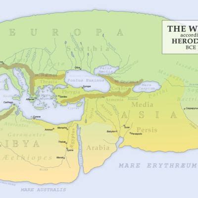 Herodotus's map of the world · Mapping Cultural Space Across Eurasia