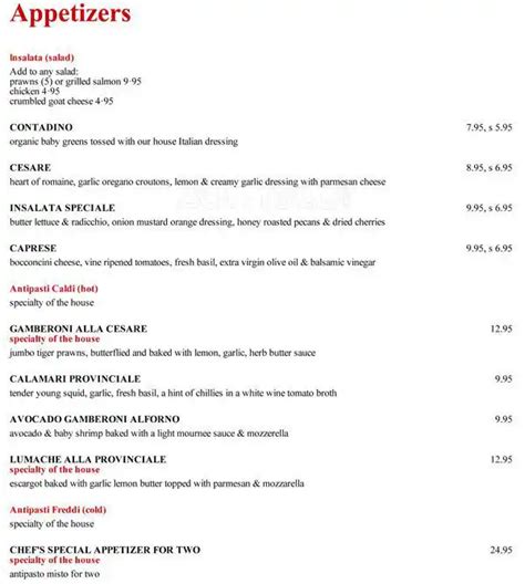 Ciao Bella Menu, Menu for Ciao Bella, West End, Vancouver - Urbanspoon/Zomato