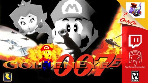 Let's Stream - Goldeneye 64 (With Mario Characters) Multiplayer - YouTube