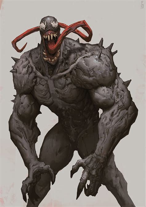 Venom, aberration, drawing, man, monster, reaper, spider, HD phone ...