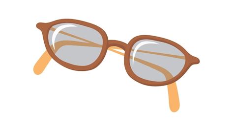 Premium Vector | Cartoon eyeglasses. brown horn rimmed eye glasses, optics for vision, cartoon ...